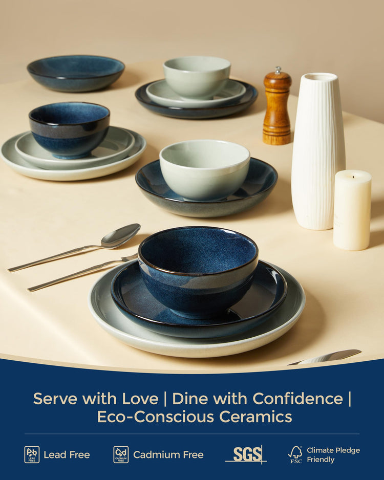 Stoneware Dinnerware Sets for 4