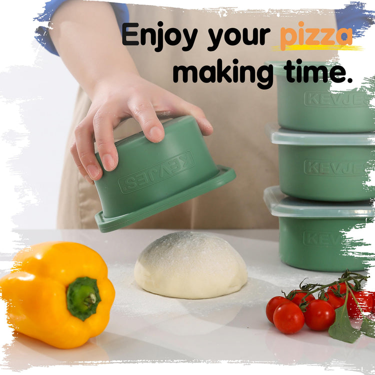 500ml Individual Dough Storage Vessels with Airtight Lid (2 Count)