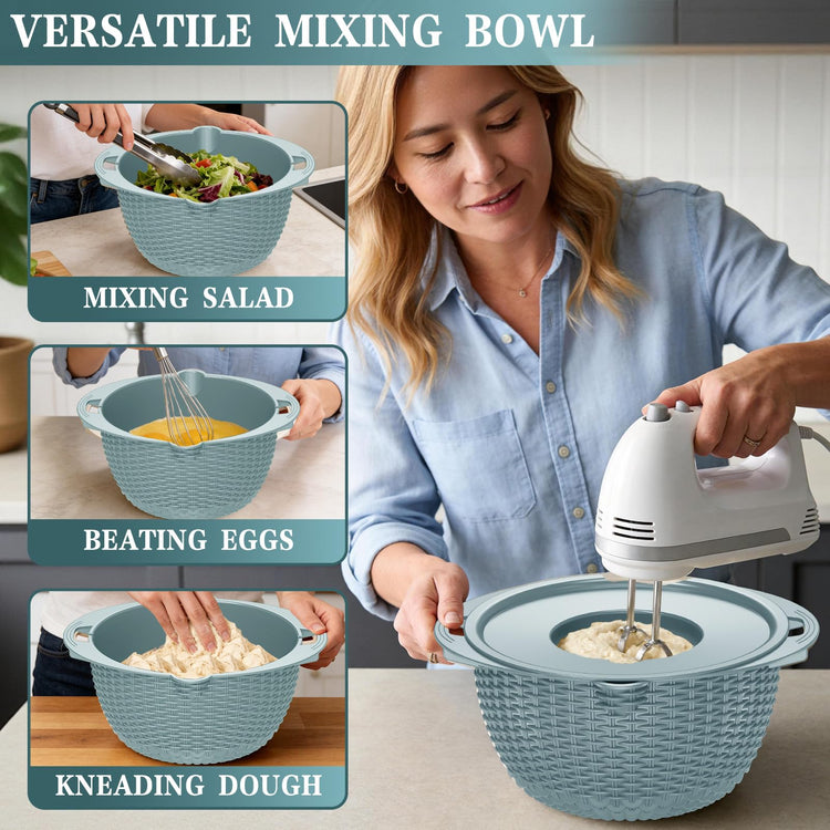 4 1 Colander with Bowl Set