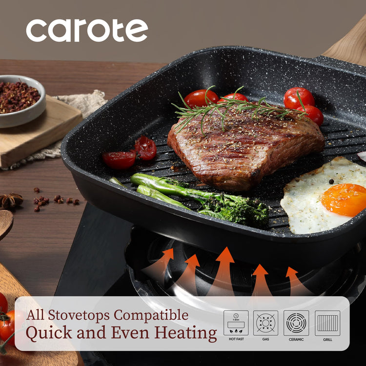 11 Inch Nonstick Grill Pan for Steak