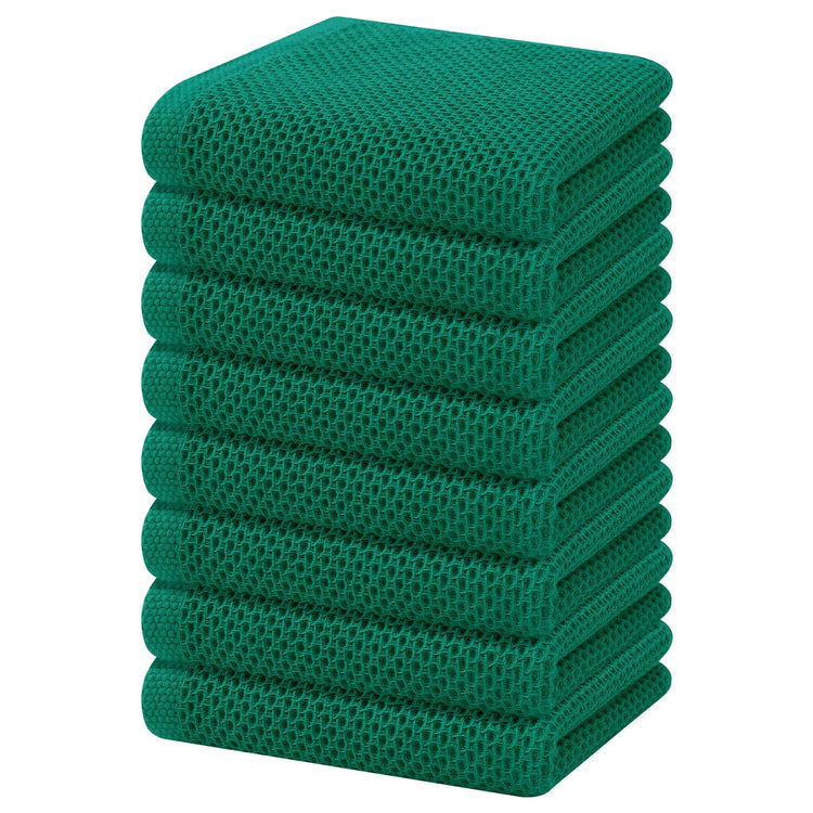 100% Cotton Waffle Weave Kitchen Dish Towels 8 (8 Count)
