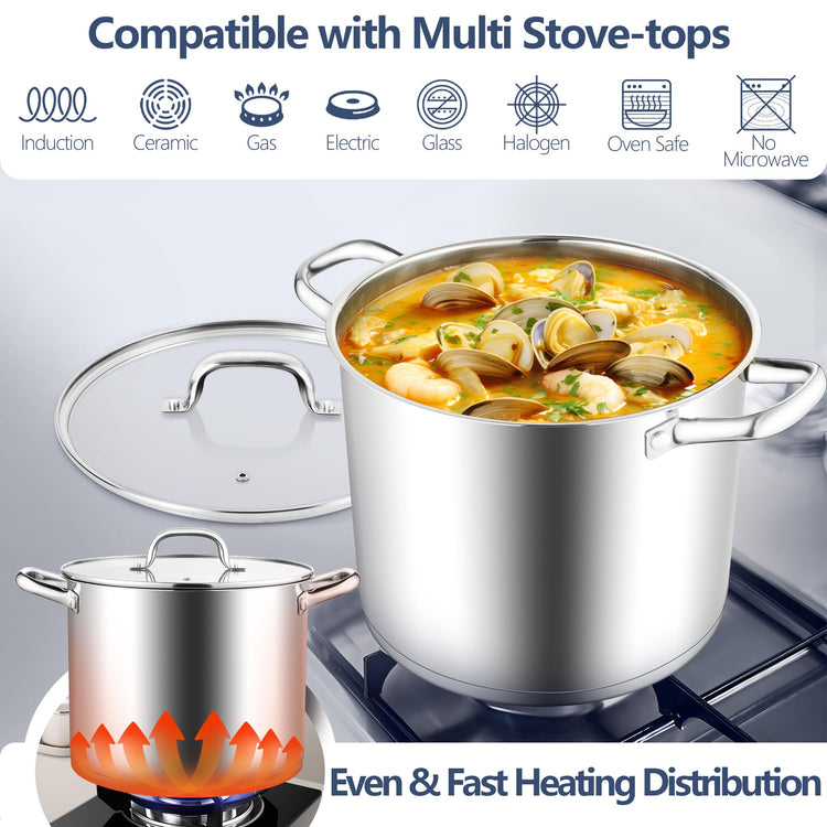 12 Quart Cooking Stock Pot
