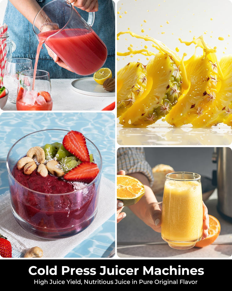 Juicer Machines with 5.3" Extra Large Chute