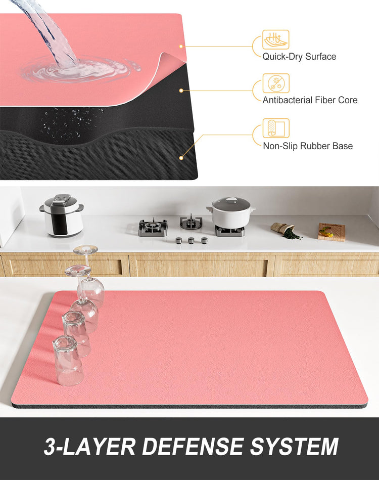 Dish Drying Mat for Kitchen Counter