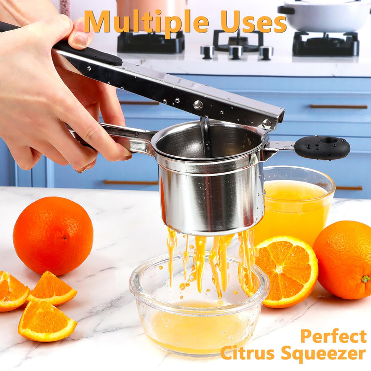 Potato Ricer Heavy Duty Stainless Steel Potato Masher and Ricer for Mashed Potatoes Tool