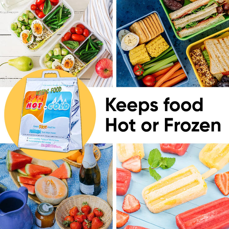 Hot and Cold Insulated Bags for Food Delivery