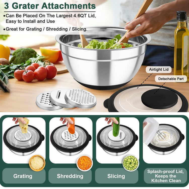 Mixing Bowls with Colander (4 Count)
