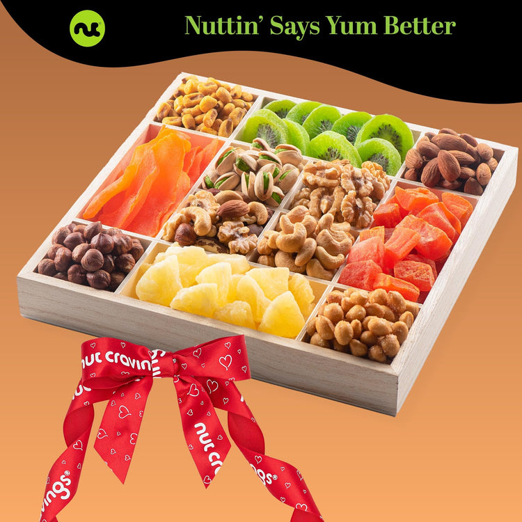 Dried Fruit & Mixed Nuts Gift Basket (32 Ounce)