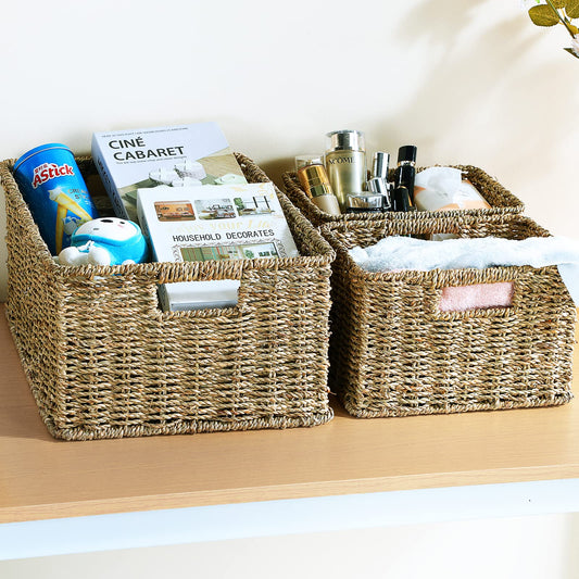 Large Wicker Baskets for Storage (3 Count)