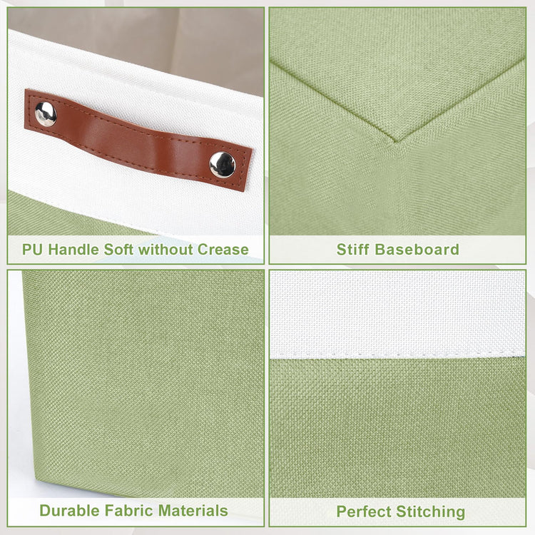 Storage Bins Large Fabric Storage Baskets for Shelves 3 Pack (3 Count)