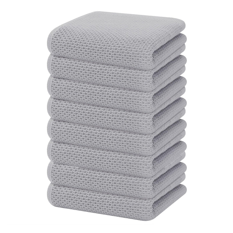 100% Cotton Waffle Weave Kitchen Dish Towels 8 (8 Count)