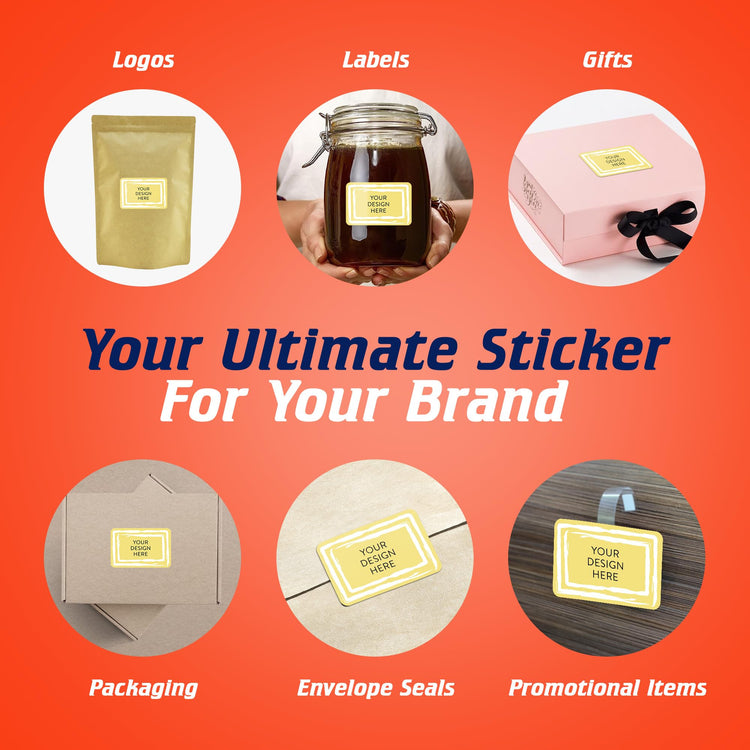 Custom Vinyl Stickers Your Image (100 Count)