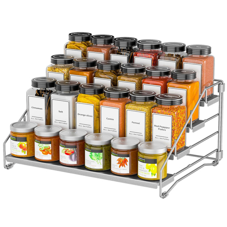Spice Rack Depth Adjustable Spice Organizer for Cabinet