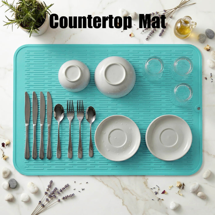 Silicone Dish Drying Mat for Multiple Usage