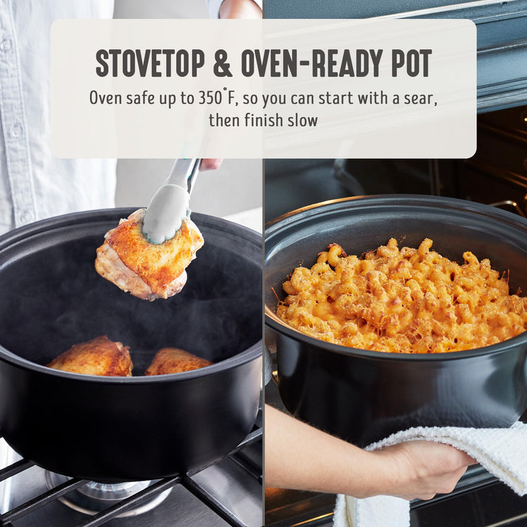 6QT Ceramic Nonstick Slow Cooker