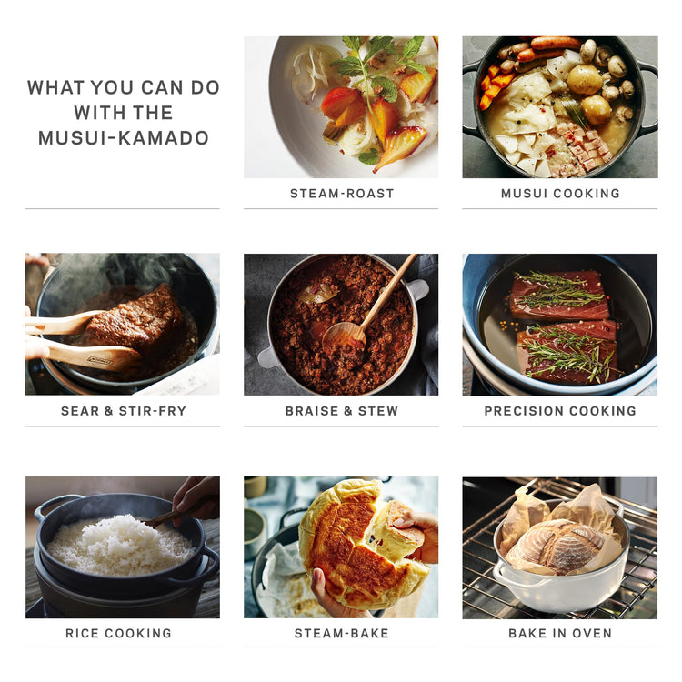 Musui Kamado Cast Iron Induction Cooker