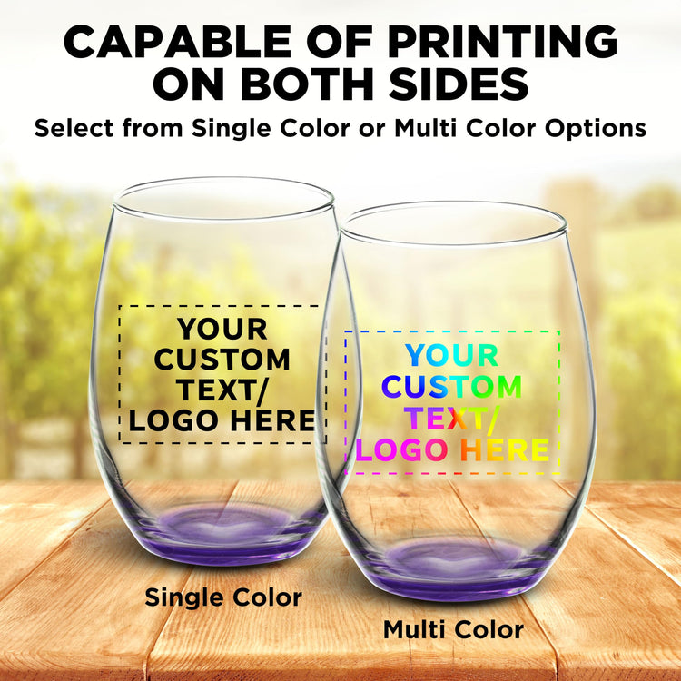 100 ARC Stemless Wine Glasses Set (100 Count)
