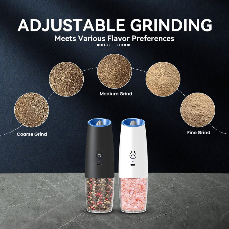 Rechargeable Salt And Pepper Grinder Set (2 Count)