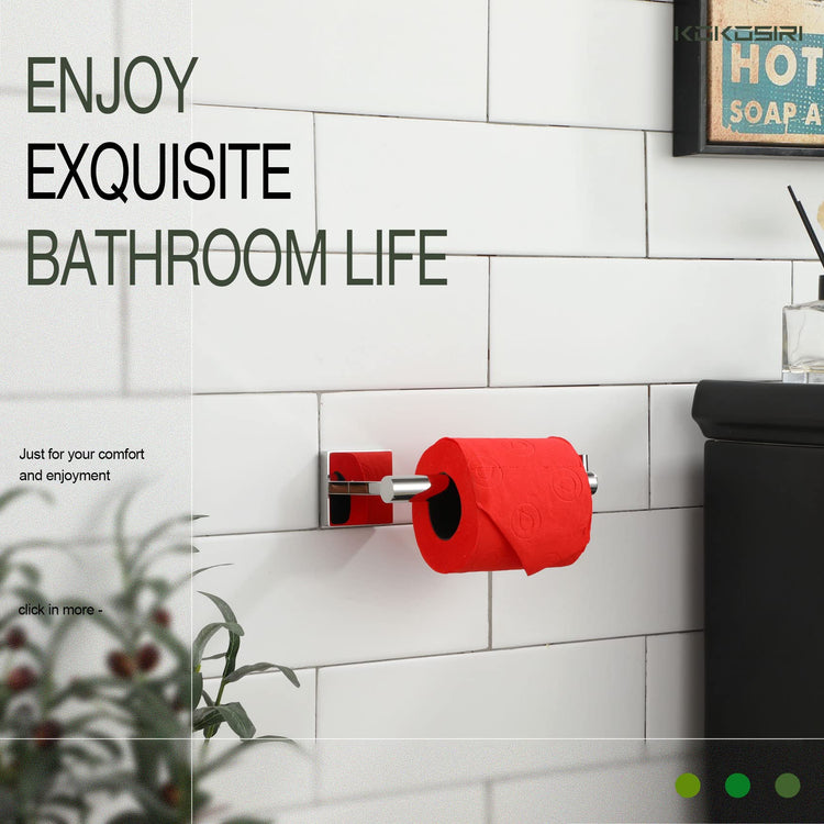 Toilet Paper Holder for Bathroom Toilet Roll Holder Hold Mega Rolls Polished Chrome Stainless Steel B2005CH