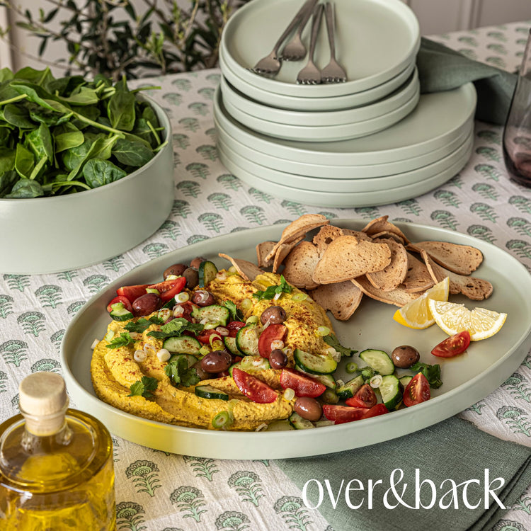 Over&Back Stackable Stoneware Serving Platter