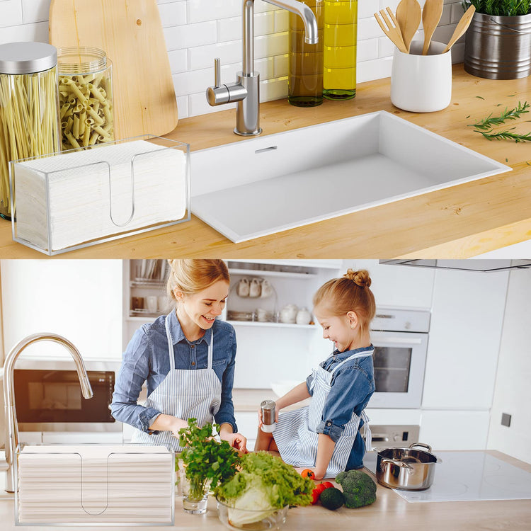 2Pack Acrylic Countertop Paper Towel Dispenser (2 Count)