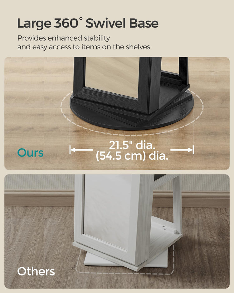 360° Swivel Jewelry Cabinet