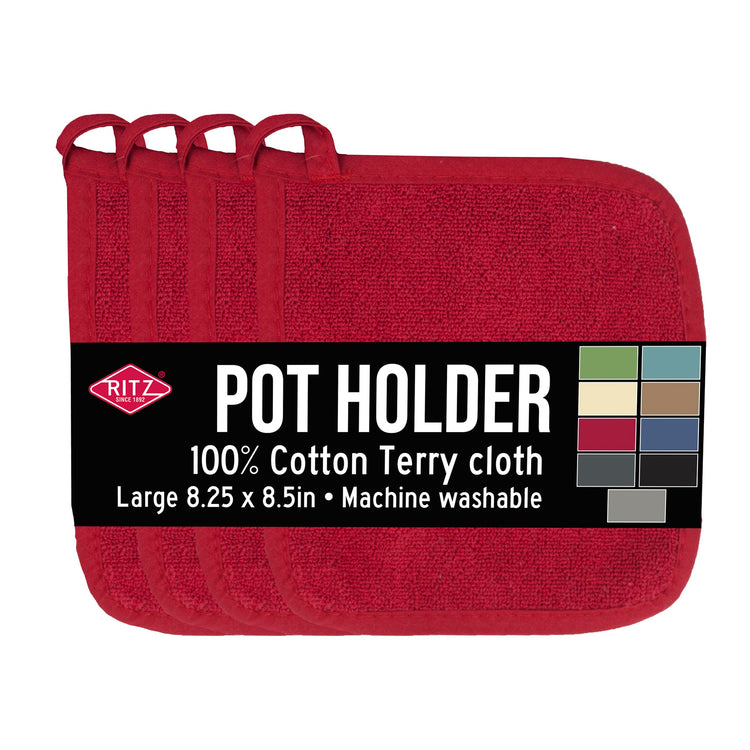 Terry Potholder & Hot Pad (4 Count)