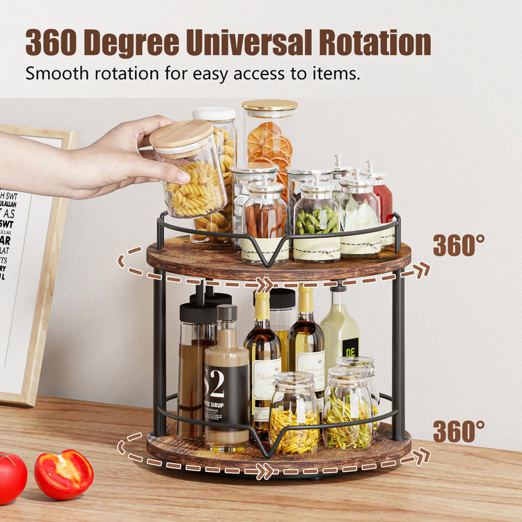 12" Wood Lazy Susan