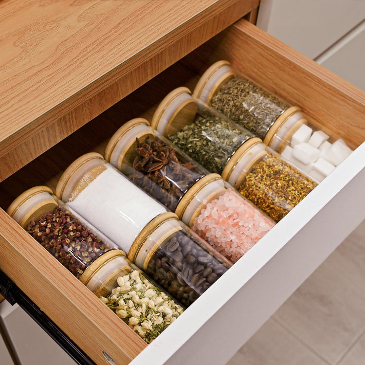 6oz Glass Food Storage Jars (6 Count)