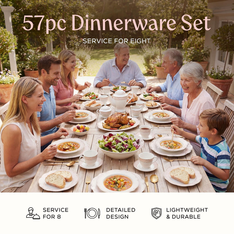 Sandra Bone China Dinnerware Set