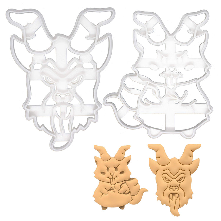 Set of 2 Krampus cookie cutters