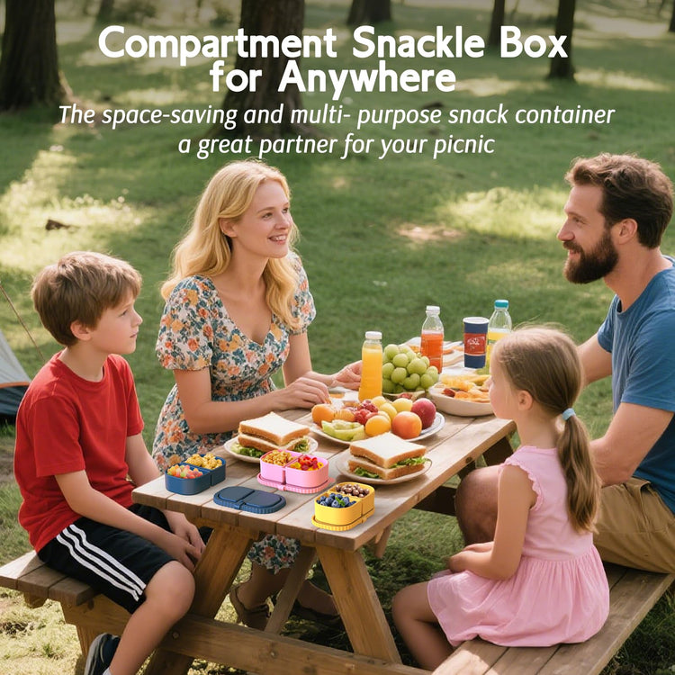 6 Pack Silicone Snack Containers with Lids