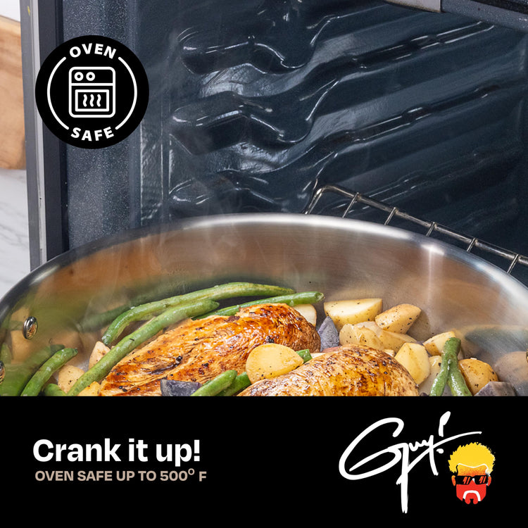 8 Quart Stainless Steel Stock Pot with Glass Lid