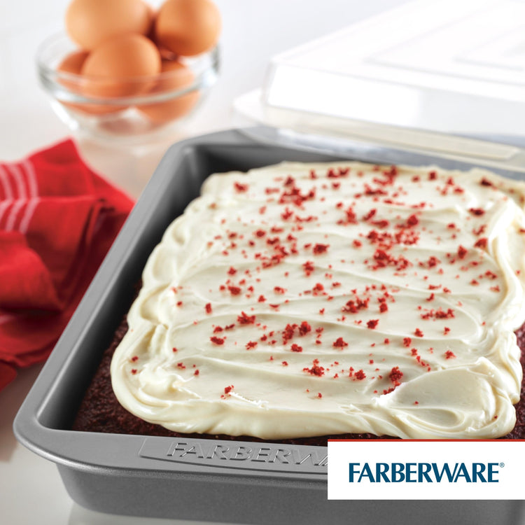 Nonstick Bakeware Rectangular Cake Pan with Lid