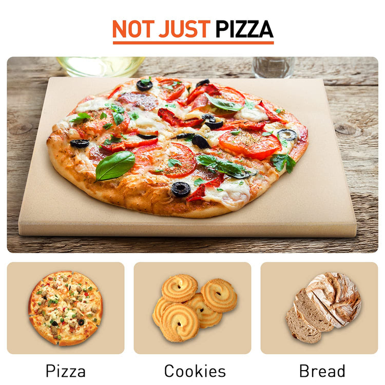 Pizza Stone for Oven and Grill 15 x 12 Inch