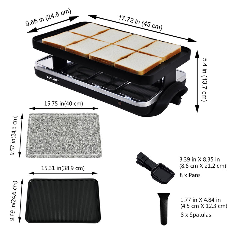 Raclette Grill with Extra Stone Plate