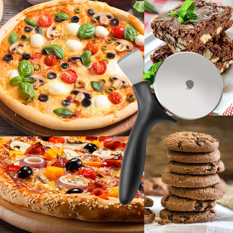 Professional Pizza Cutter & Crust Cutter 2 in 1