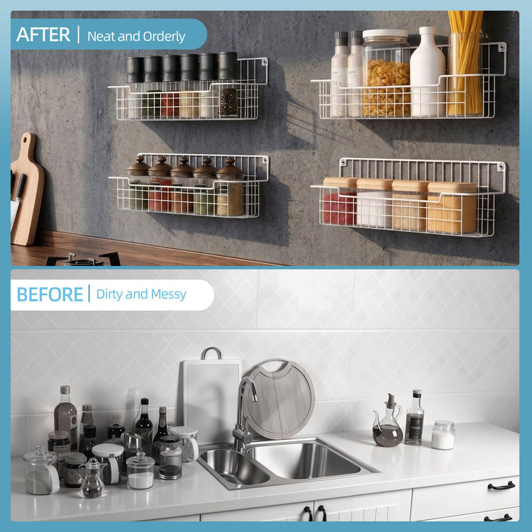 Spice Rack Wall Mount (4 Count)