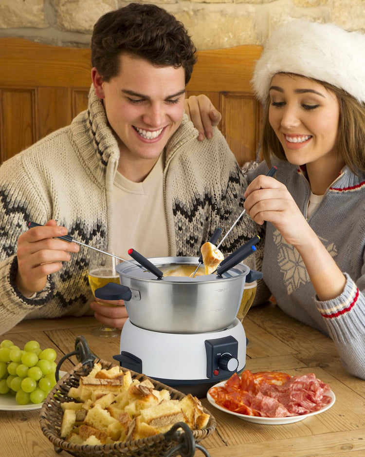 Electric Fondue Pot Set for Cheese & Chocolate