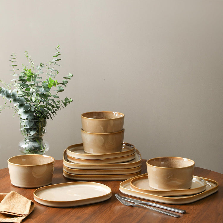 Cairo 12 Piece Dinnerware Set Stoneware