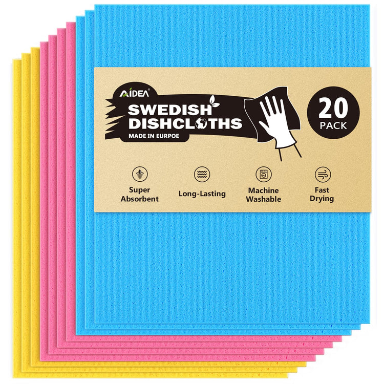 Swedish Dishcloths for Kitchen (20 Count)