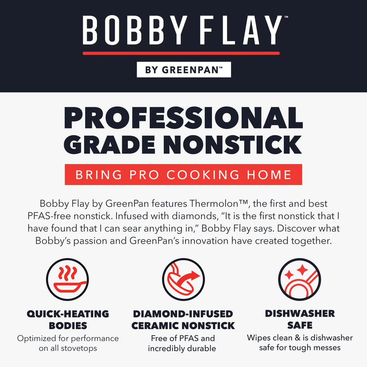 x Bobby Flay 13 Piece Nonstick Cookware Pots and Pans Set
