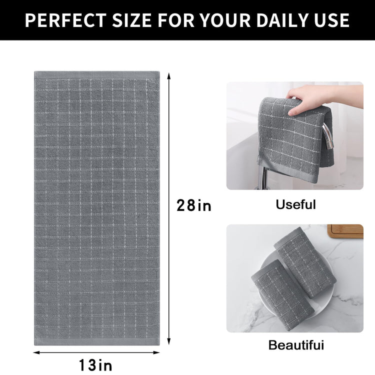 100% Cotton Terry Kitchen Towels (6 Count)
