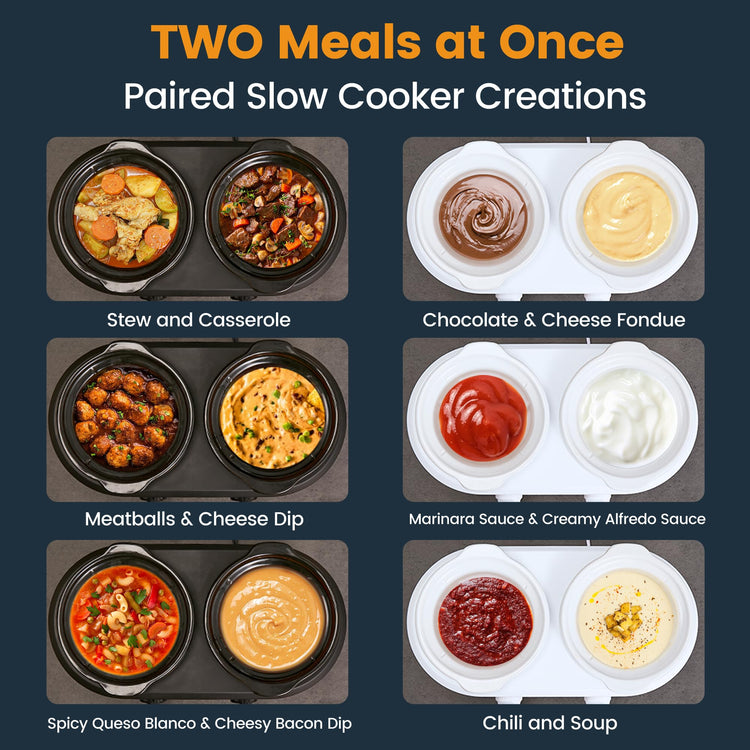 Double Small Slow Cooker