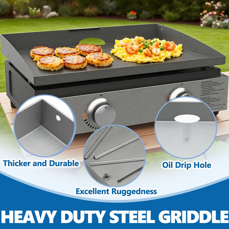22 Inch Griddle Replacement Top for Blackstone 22 Inch Tabletop Griddles