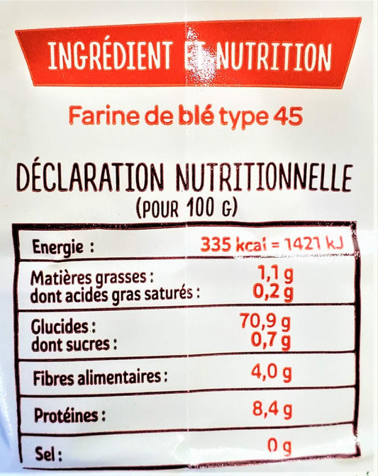 Francine Farne de Ble Bio - French All Purpose Flours 3 Packs (All Purpose Wheat (T45)) - Nestoria