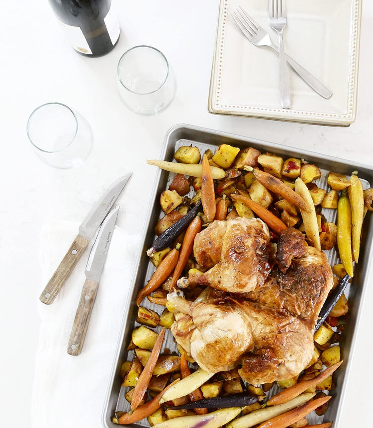 Nonstick Half Sheet Pan and Quarter Sheet Pan (2 Count)
