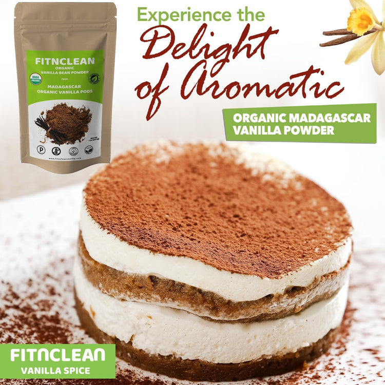 2oz Organic Madagascar Vanilla Bean Powder. Certified USDA Organic. Raw Natural Pure Unsweetened No Additives NON