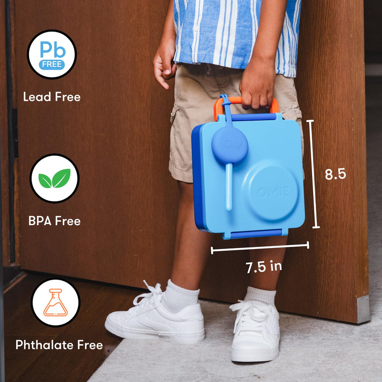 OmieBox Kids Insulated Leakproof Bento Lunch Box with Food Jar