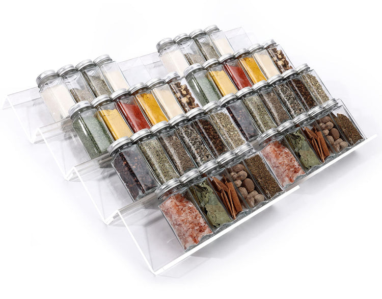 Clear Acrylic Spice Drawer Organizer (8 Count)